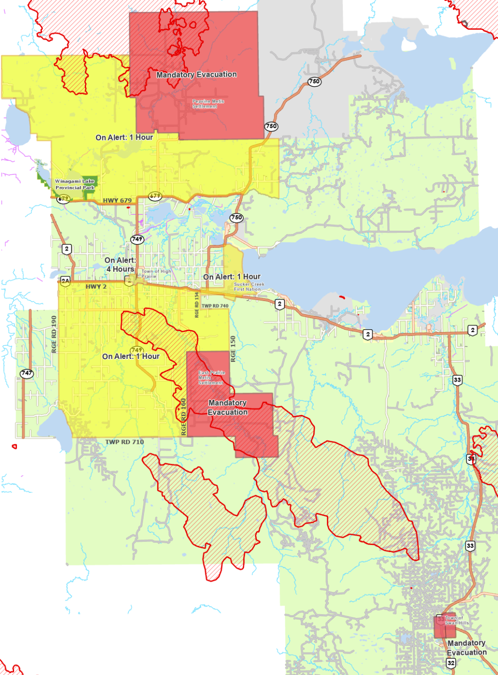 Wildfire Map May 18 @ 9am 1