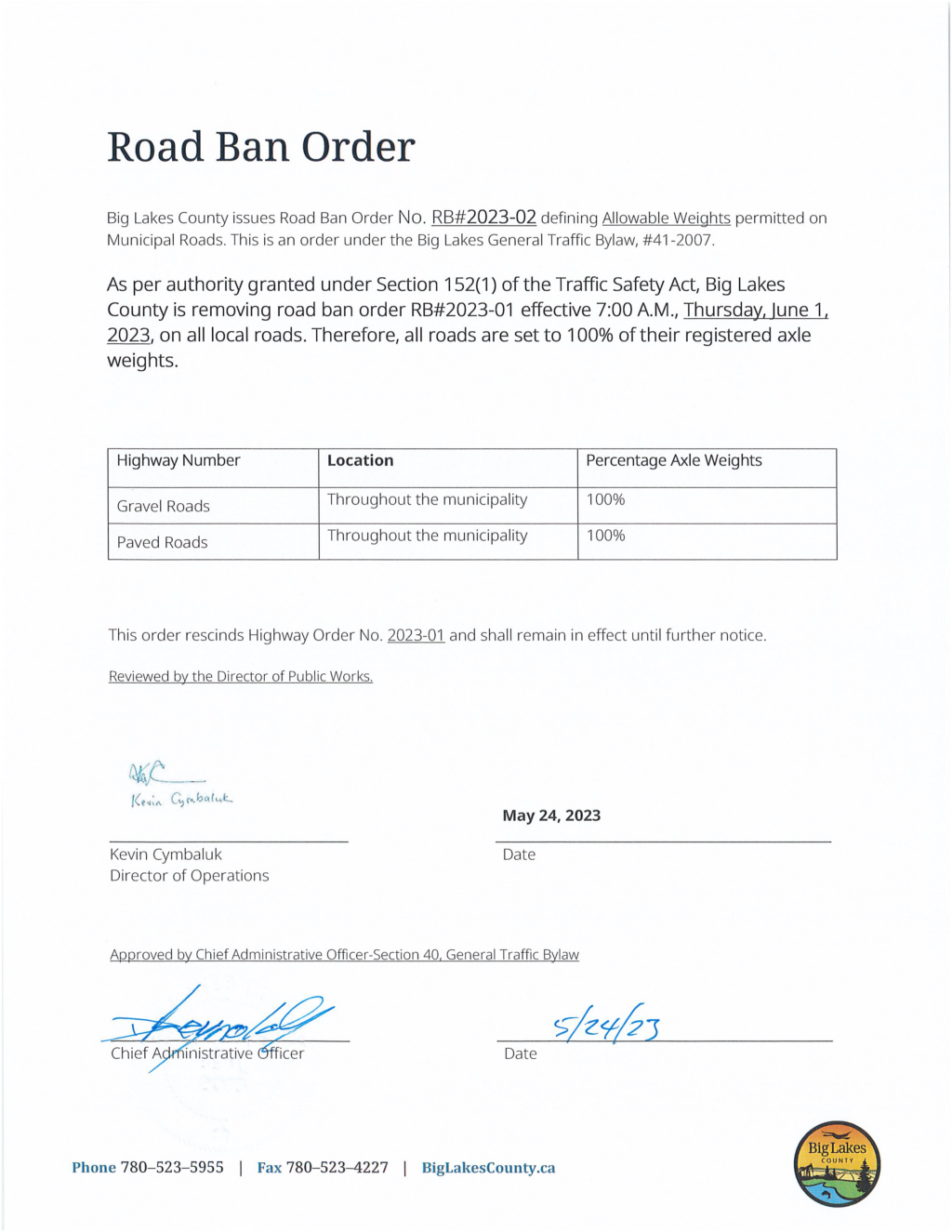 Road Ban Order 02 2023 003 1