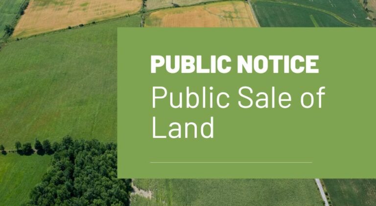Public Sale of Land