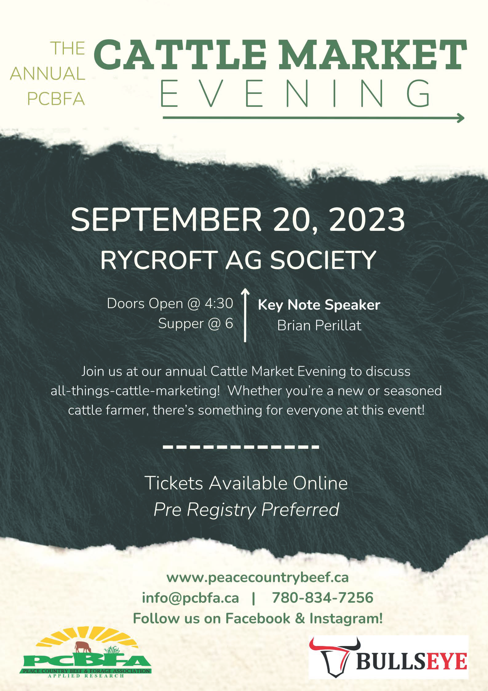 Cattle Market Evening 2023 Poster
